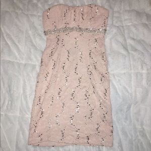 NWT My Michelle Strapless Pink Dress | 5